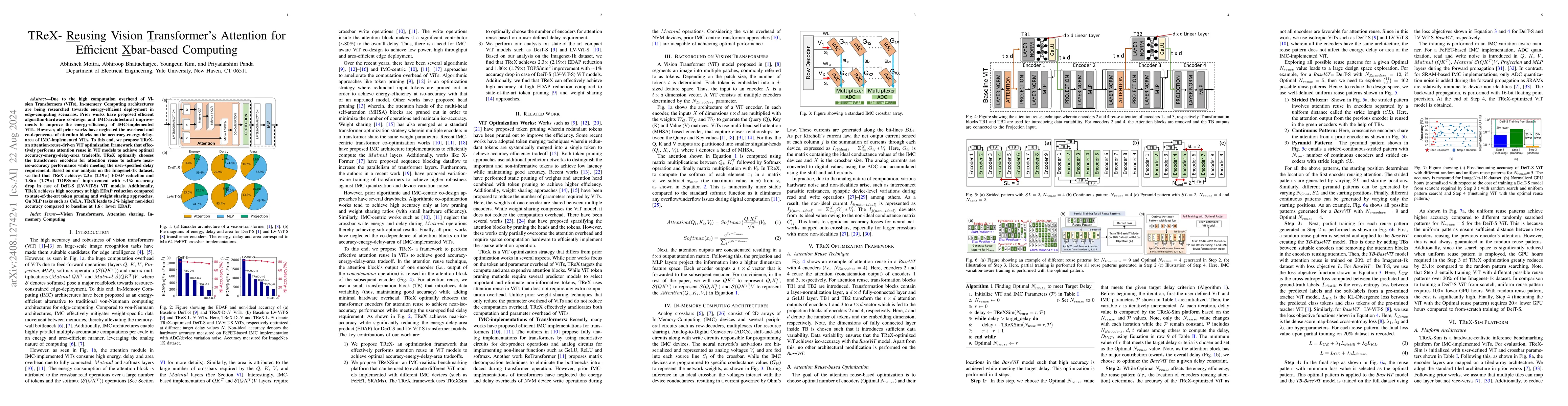 Thumbnail for TReX- Reusing Vision Transformer's Attention for Efficient Xbar-based
  Computing