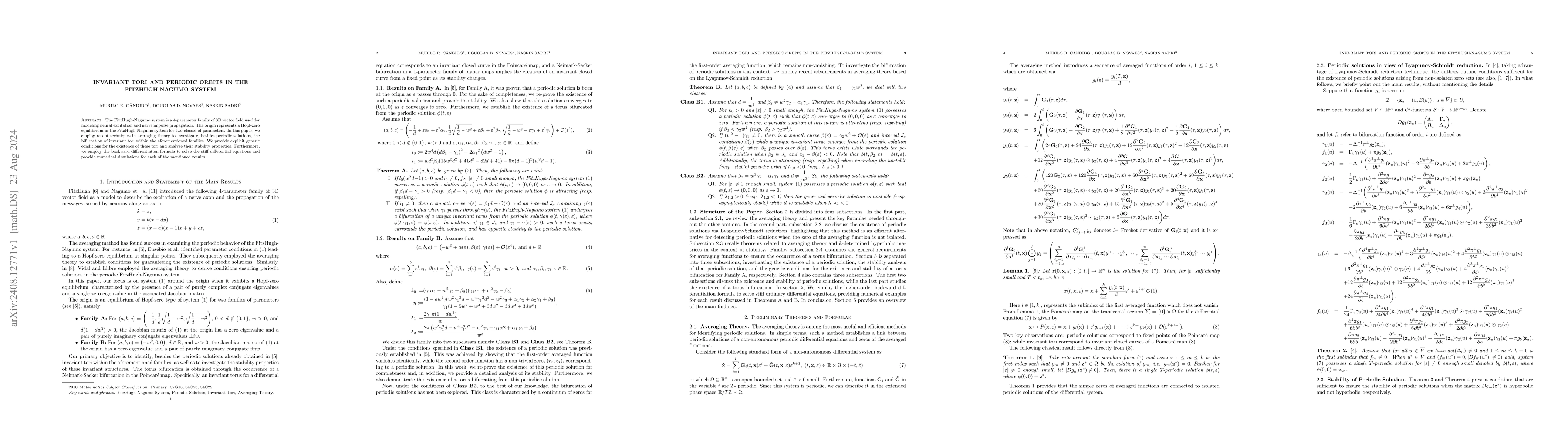 Thumbnail for Invariant Tori and Periodic Orbits in the FitzHugh-Nagumo System