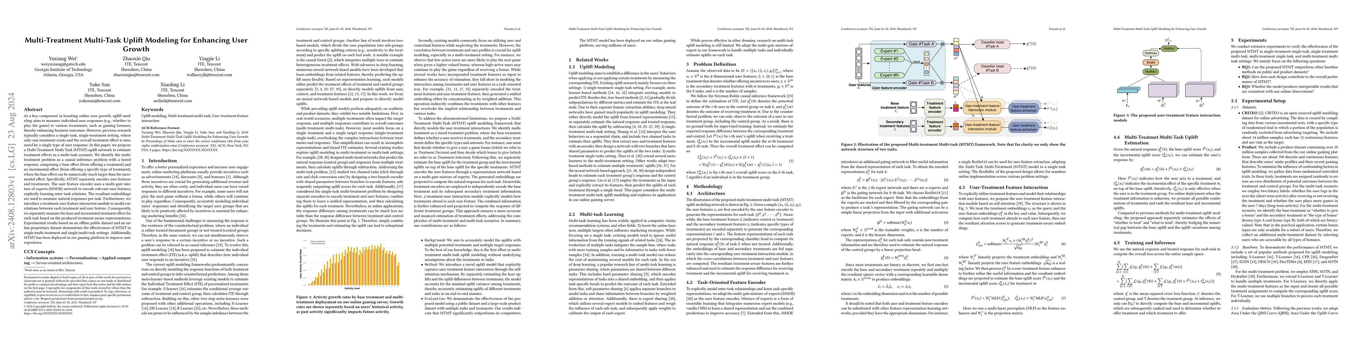 Thumbnail for Multi-Treatment Multi-Task Uplift Modeling for Enhancing User Growth