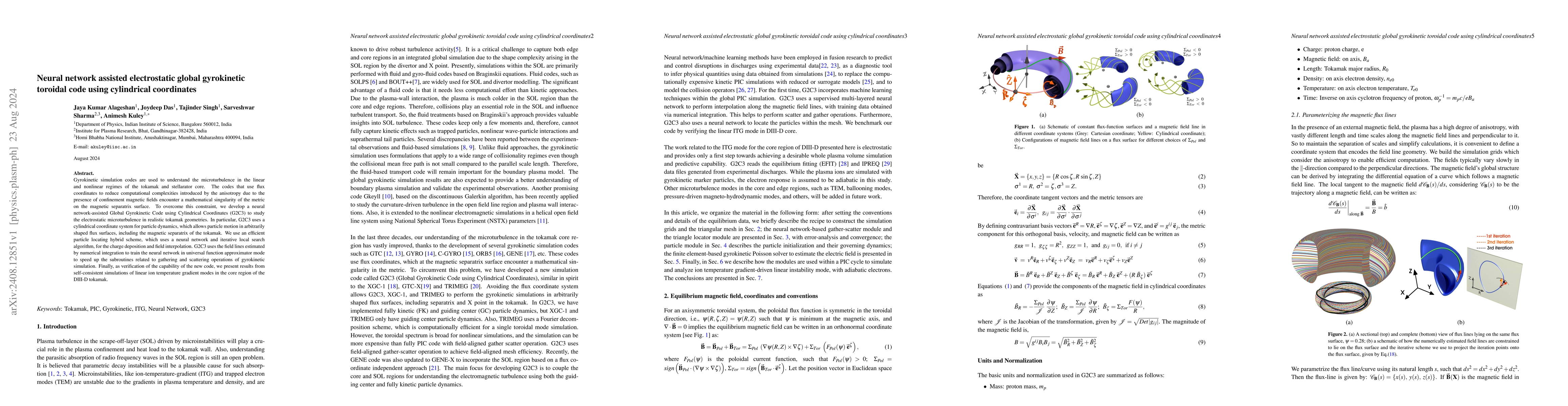 Thumbnail for Neural network assisted electrostatic global gyrokinetic toroidal code
  using cylindrical coordinates