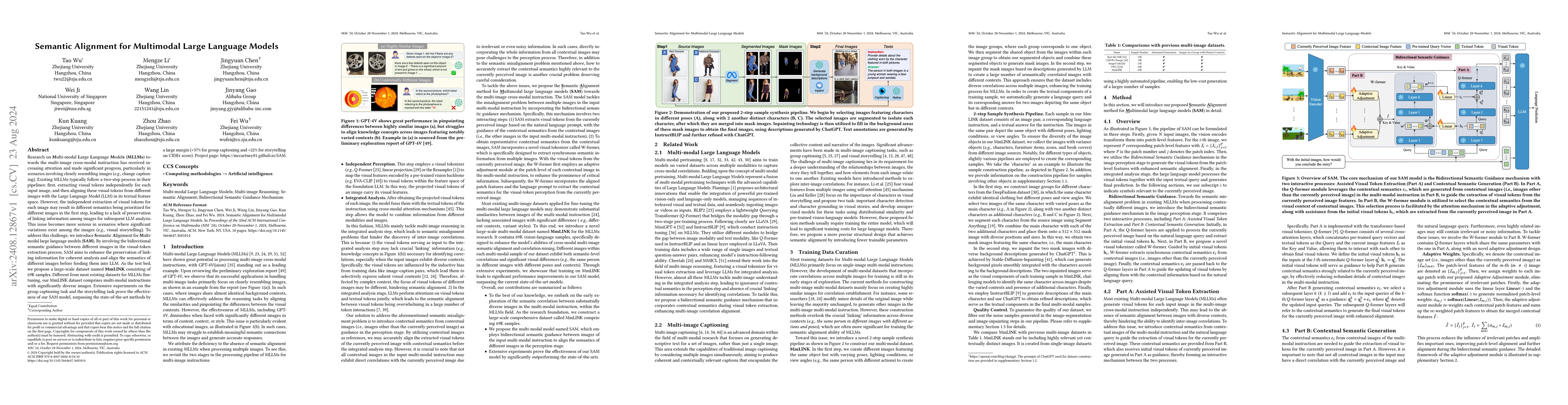 Thumbnail for Semantic Alignment for Multimodal Large Language Models