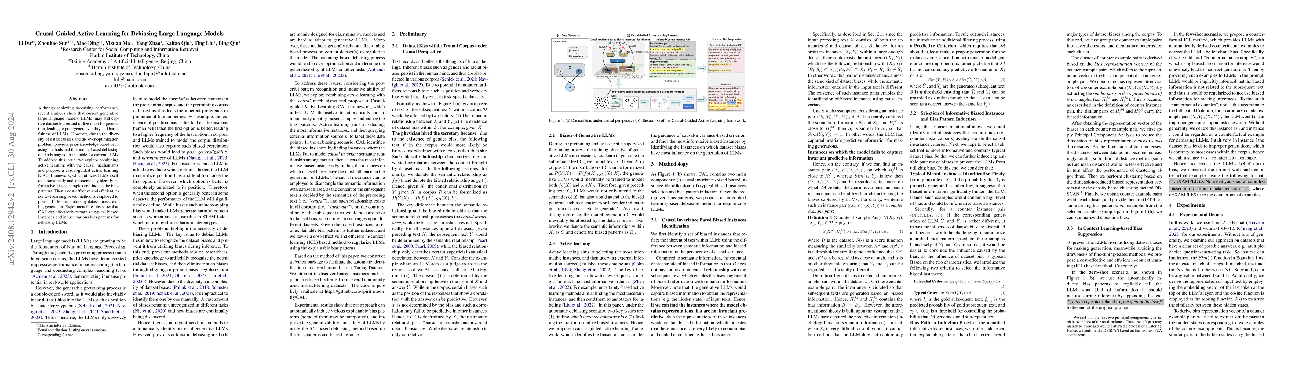 Thumbnail for Causal-Guided Active Learning for Debiasing Large Language Models