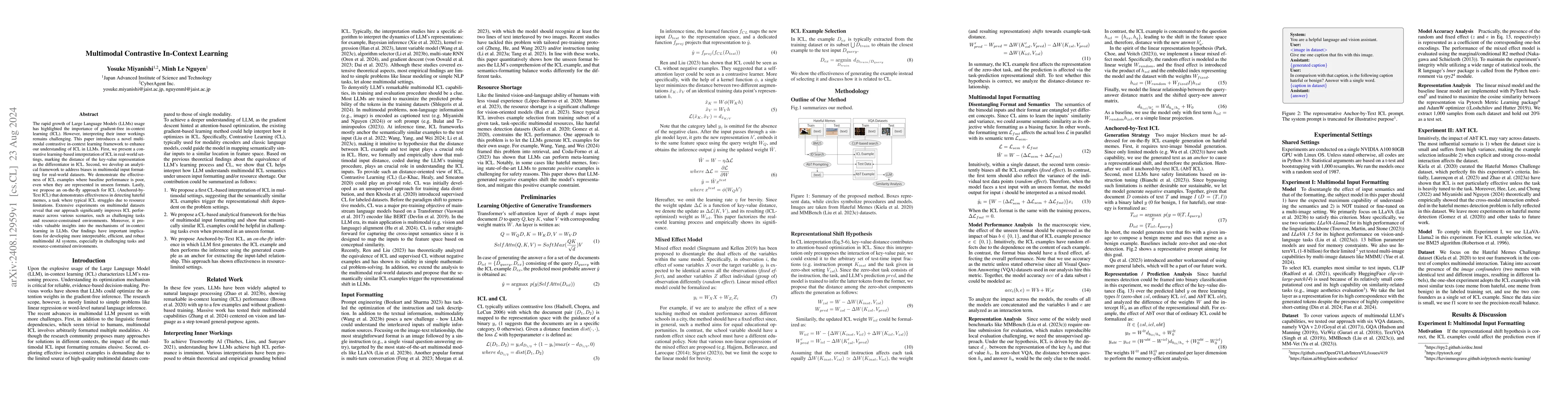 Thumbnail for Multimodal Contrastive In-Context Learning