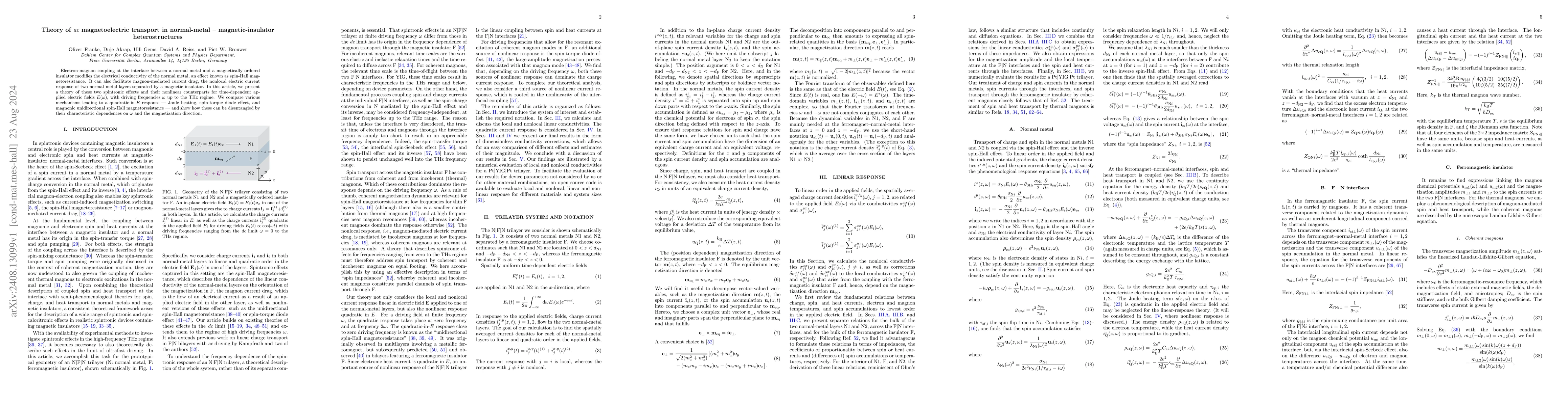Thumbnail for Theory of ac magnetoelectric transport in normal-metal $-$
  magnetic-insulator heterostructures