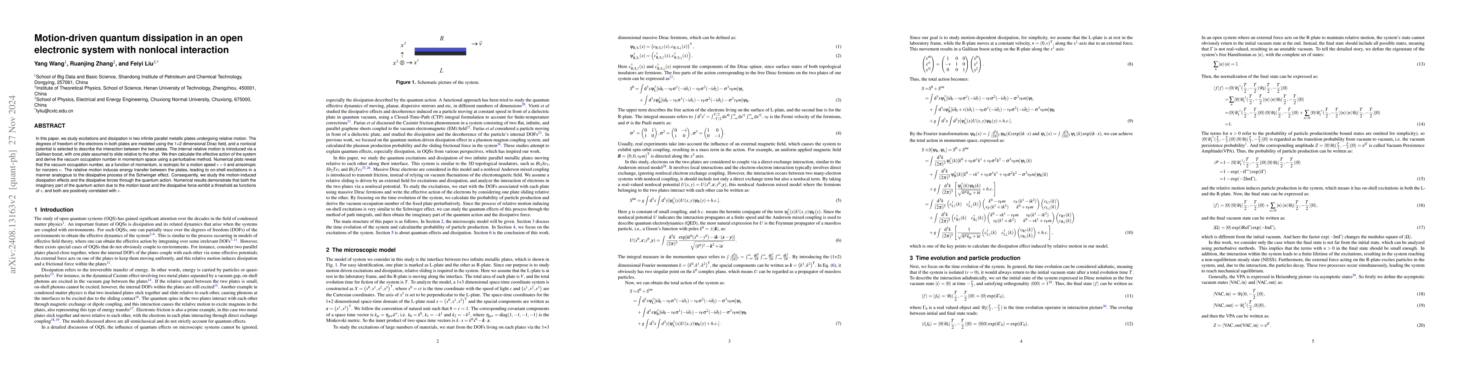 Thumbnail for Motion-driven quantum dissipation in an open electronic system with
  nonlocal interaction