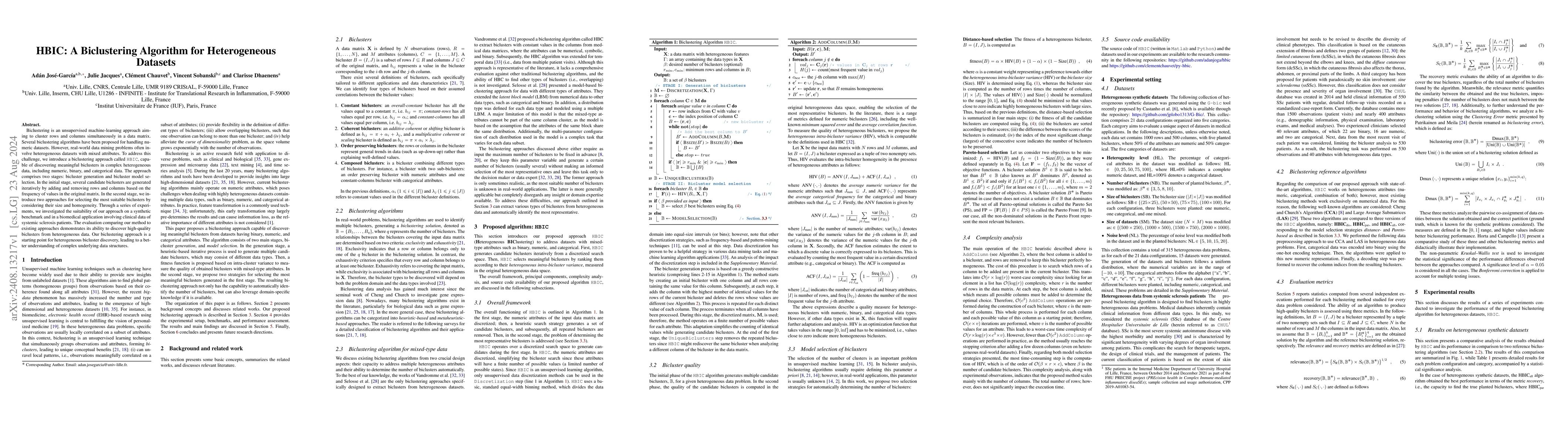 Thumbnail for HBIC: A Biclustering Algorithm for Heterogeneous Datasets