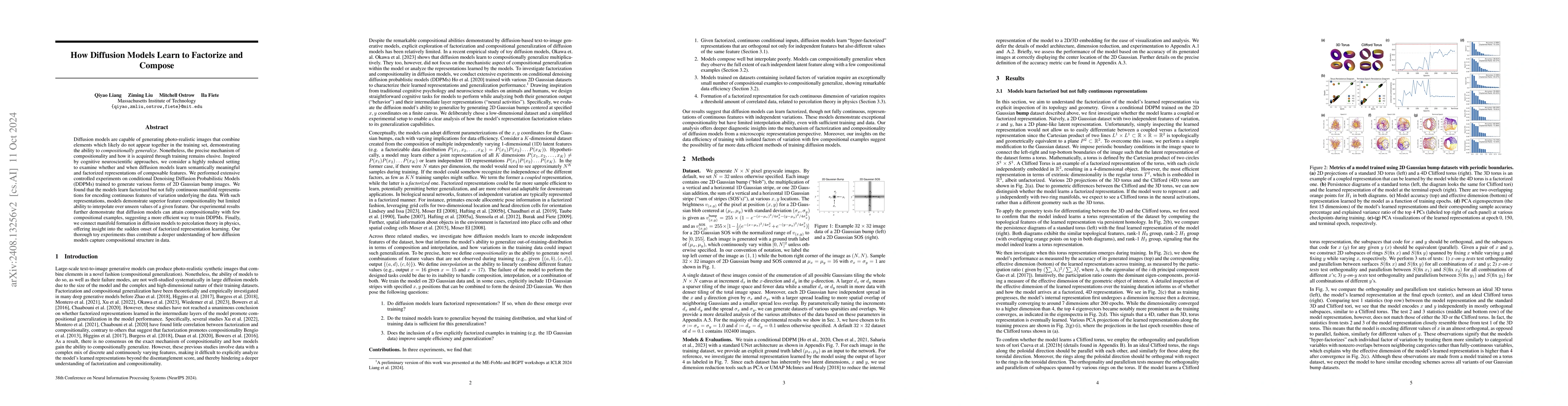Thumbnail for How Diffusion Models Learn to Factorize and Compose