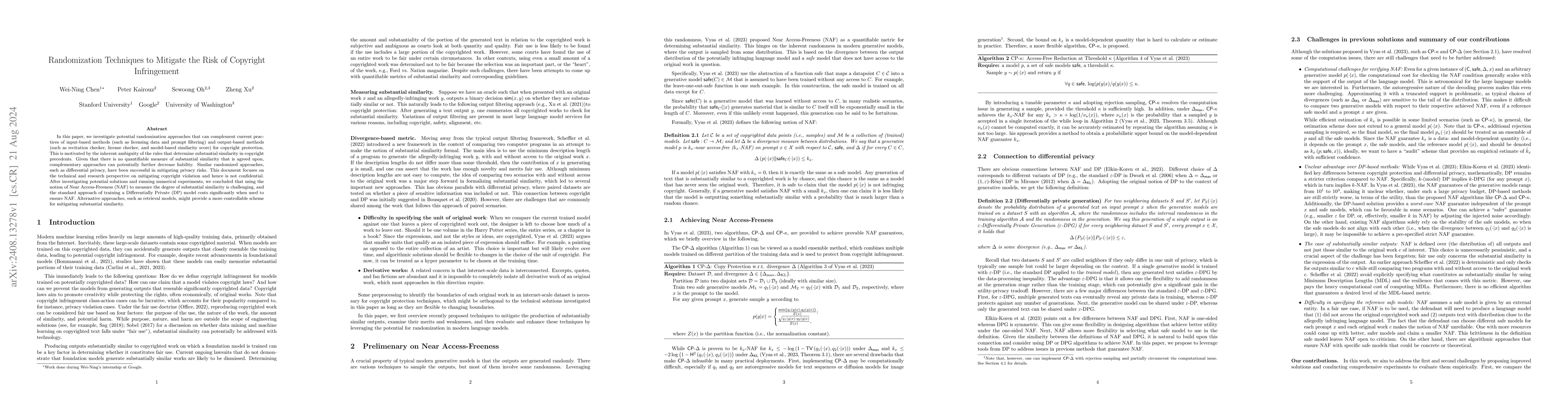 Thumbnail for Randomization Techniques to Mitigate the Risk of Copyright Infringement
