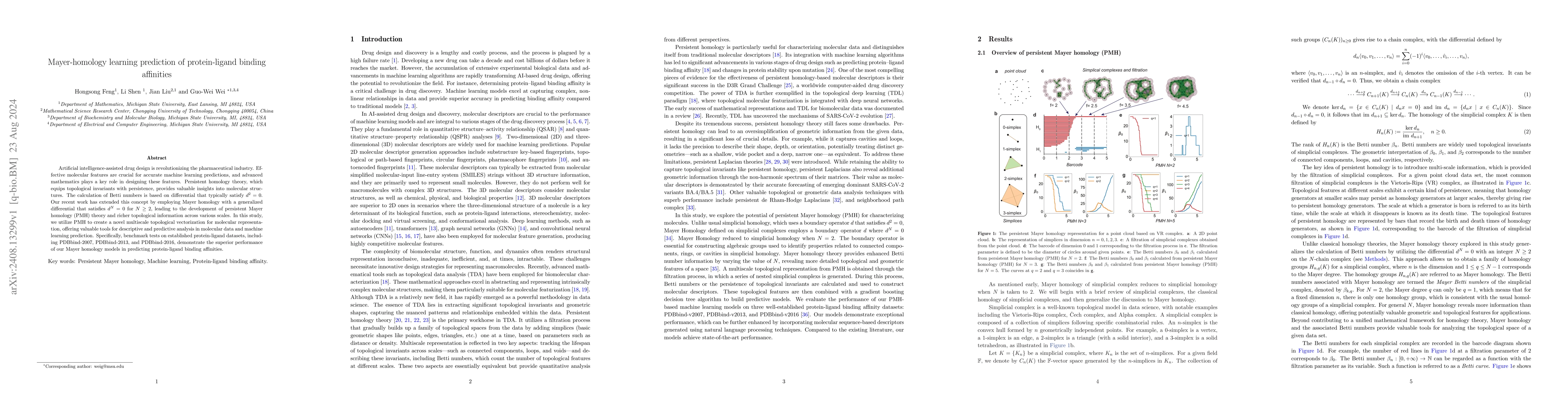 Thumbnail for Mayer-homology learning prediction of protein-ligand binding affinities