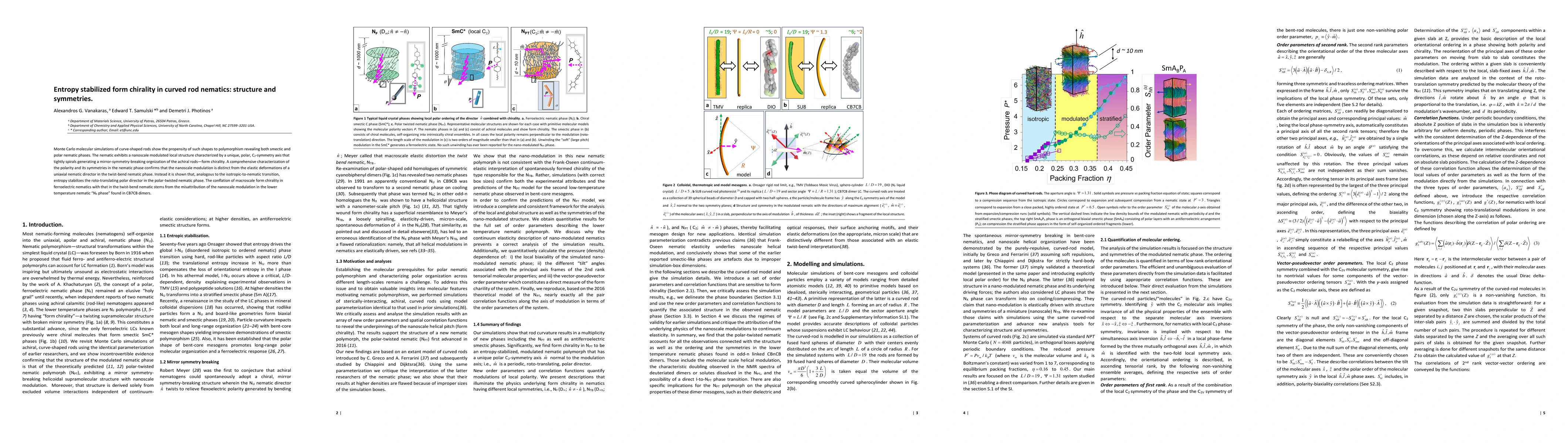 Thumbnail for Entropy stabilized form chirality in curved rod nematics: structure and
  symmetries