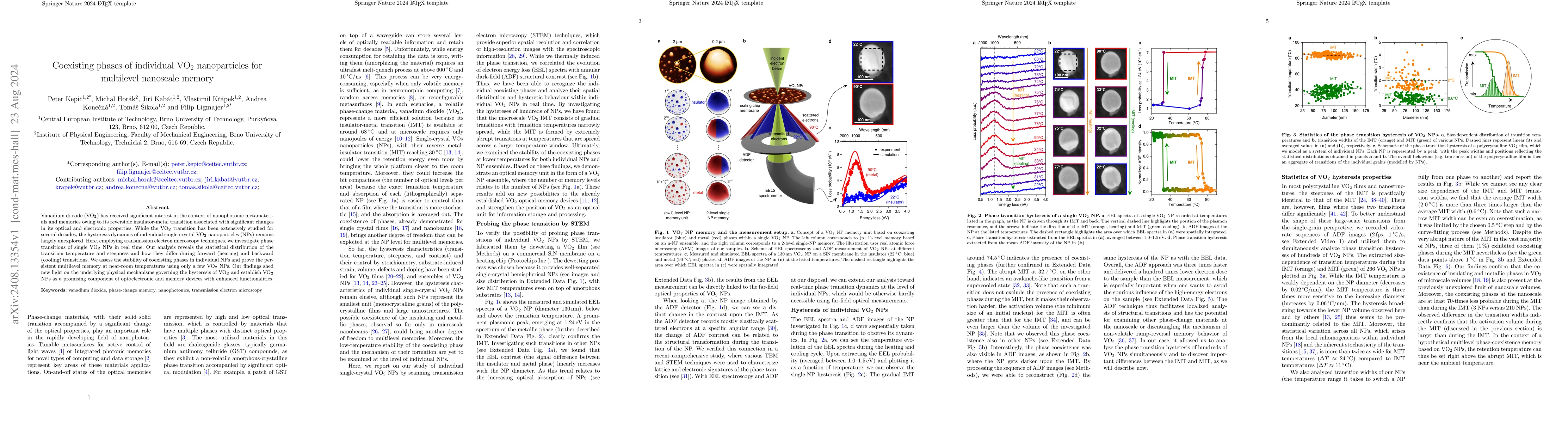 Thumbnail for Coexisting phases of individual VO$_2$ nanoparticles for multilevel
  nanoscale memory