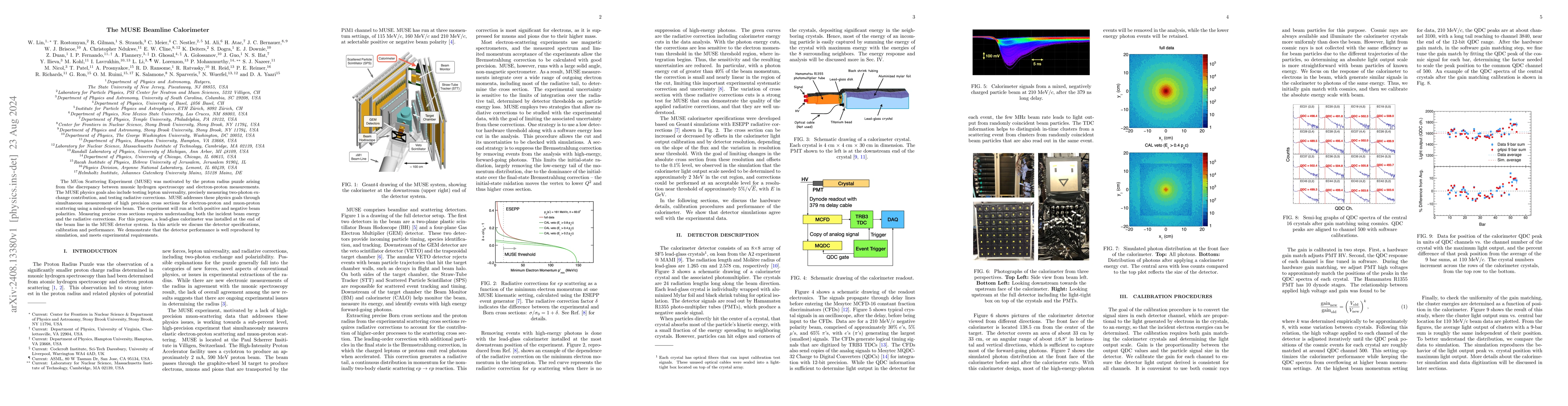 Thumbnail for The MUSE Beamline Calorimeter