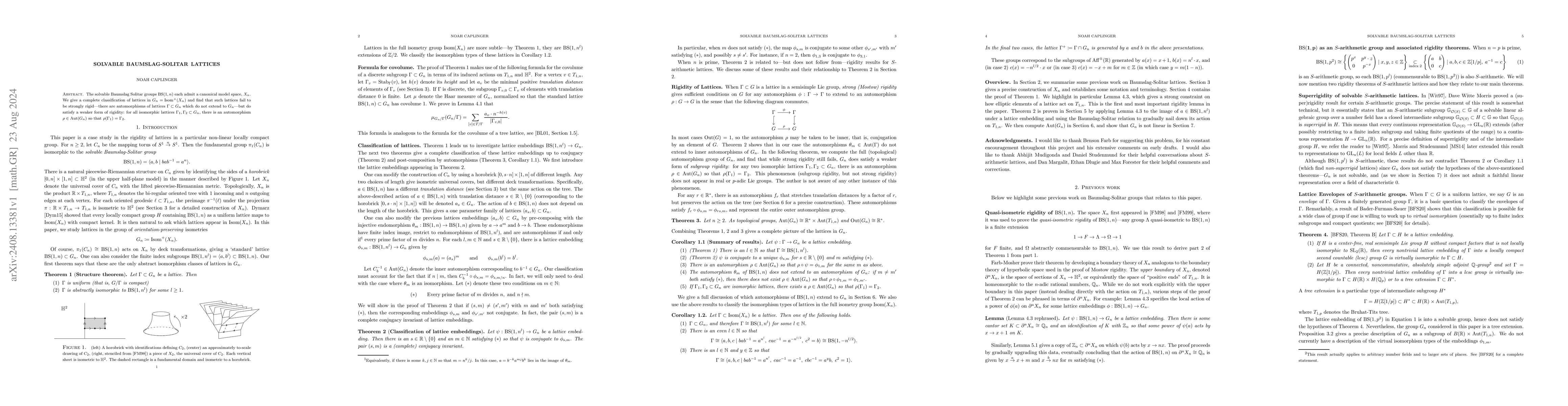 Thumbnail for Solvable Baumslag-Solitar Lattices