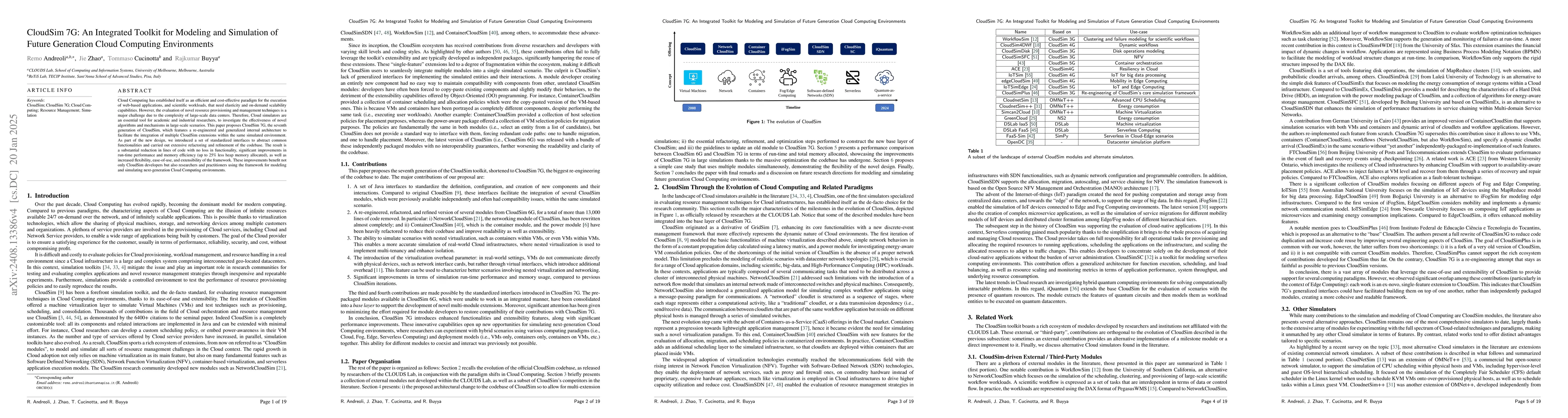 Thumbnail for CloudSim 7G: An Integrated Toolkit for Modeling and Simulation of Future
  Generation Cloud Computing Environments