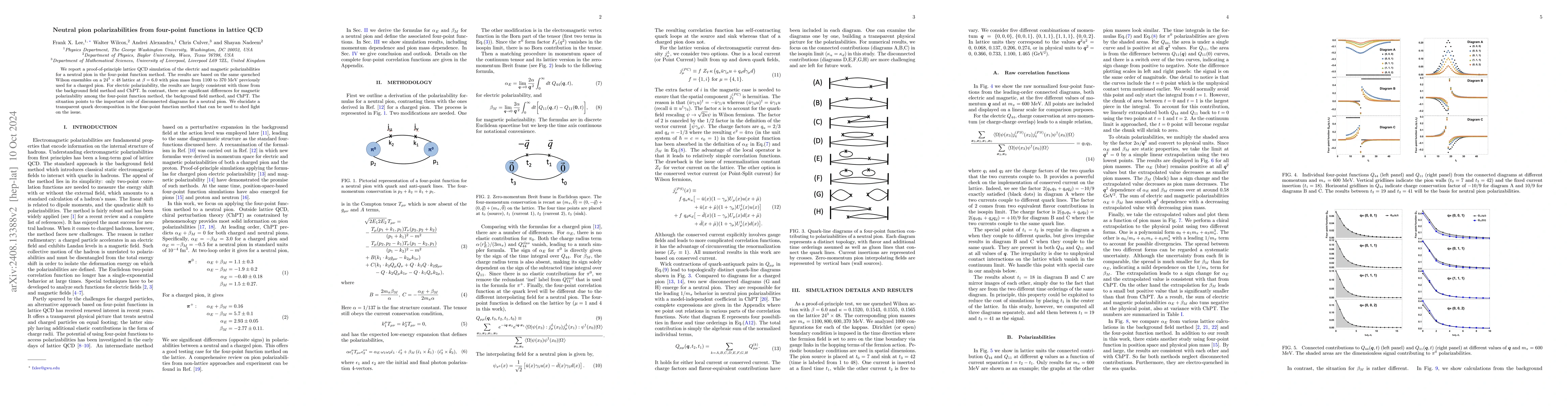 Thumbnail for Neutral pion polarizabilities from four-point functions in lattice QCD