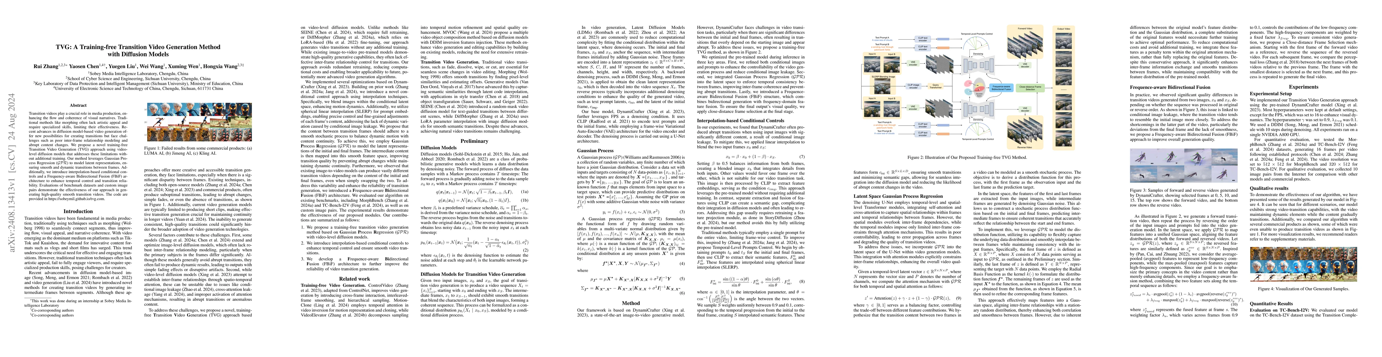 Thumbnail for TVG: A Training-free Transition Video Generation Method with Diffusion
  Models