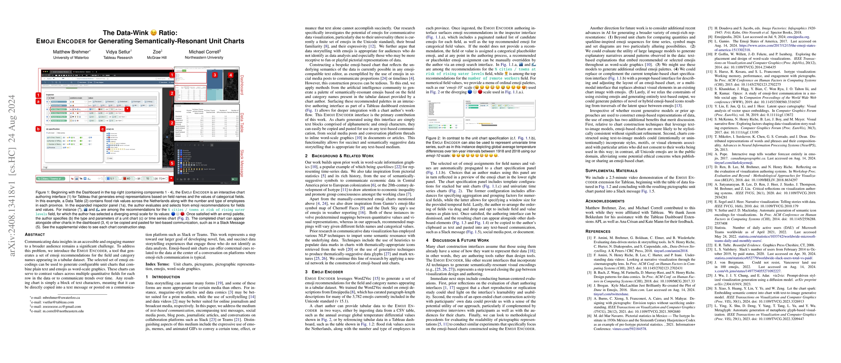 Thumbnail for The Data-Wink Ratio: Emoji Encoder for Generating Semantically-Resonant
  Unit Charts