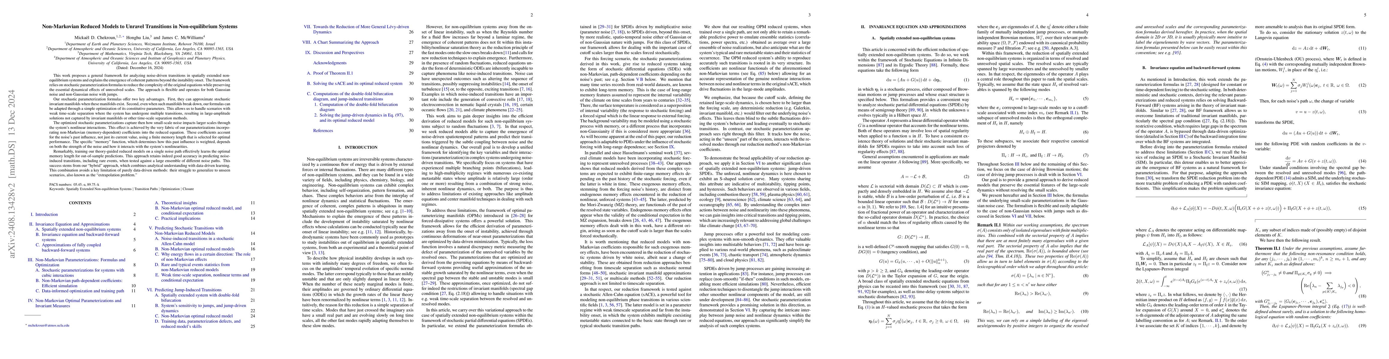 Thumbnail for Non-Markovian Reduced Models to Unravel Transitions in Non-equilibrium
  Systems