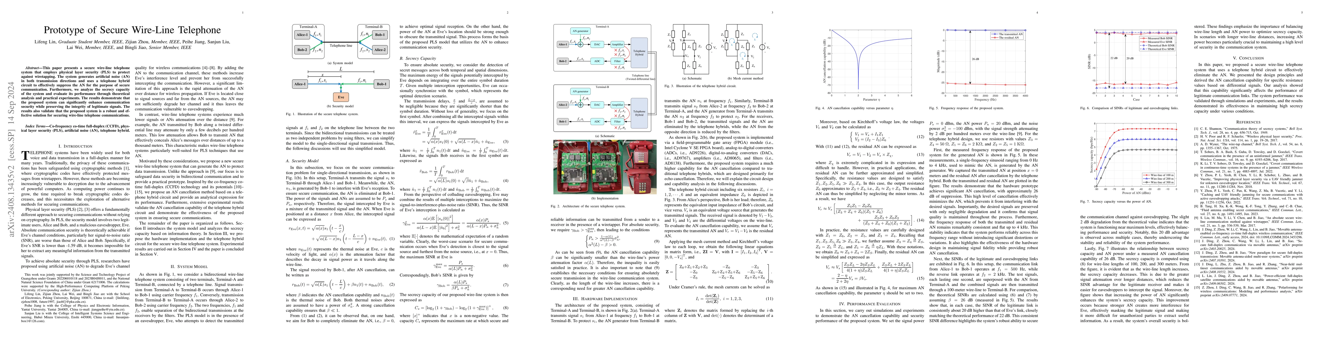 Thumbnail for Prototype of Secure Wire-Line Telephone