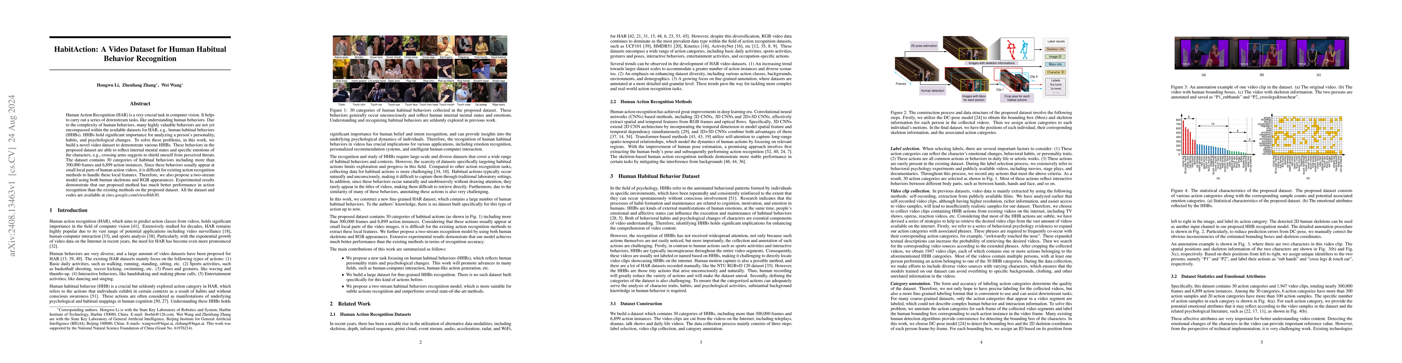 Thumbnail for HabitAction: A Video Dataset for Human Habitual Behavior Recognition
