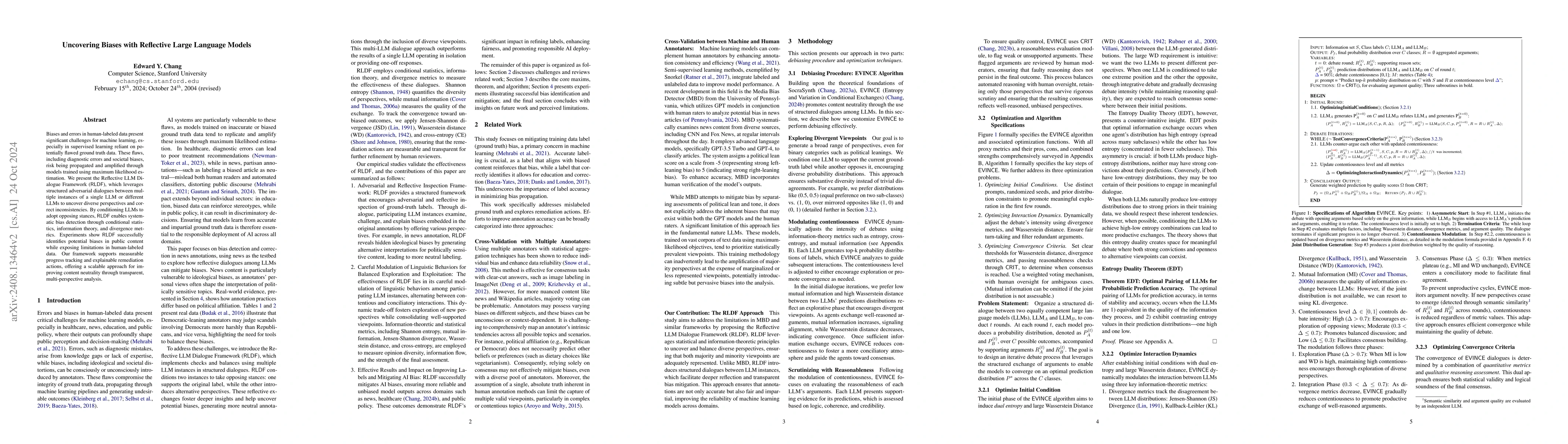 Thumbnail for Uncovering Biases with Reflective Large Language Models