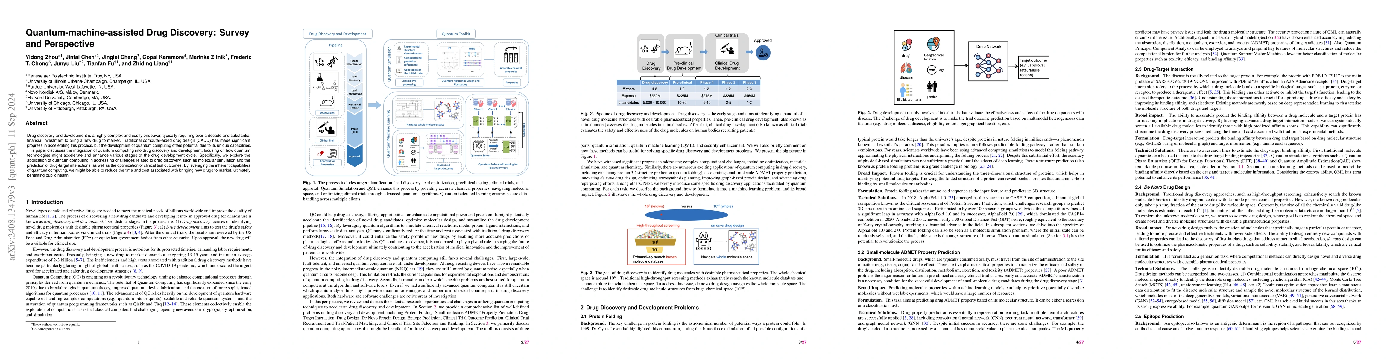Thumbnail for Quantum-machine-assisted Drug Discovery: Survey and Perspective