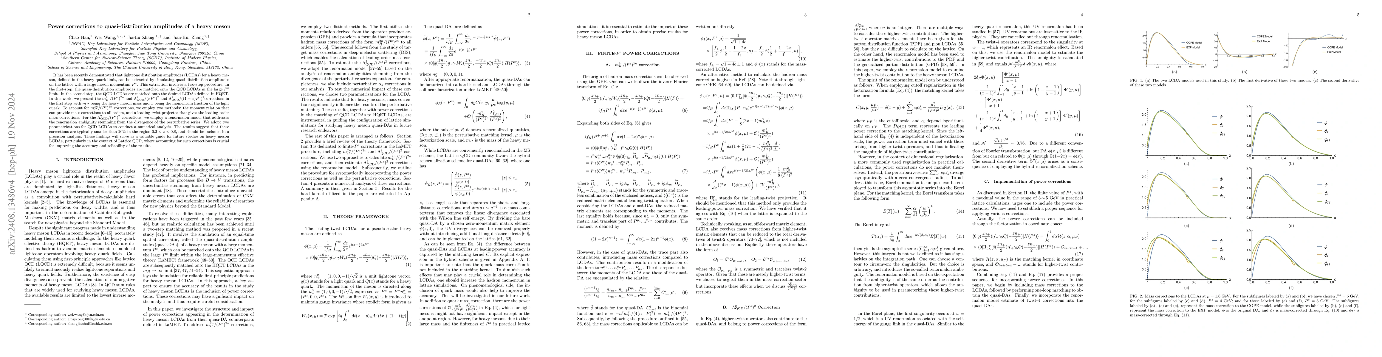 Thumbnail for Power corrections to quasi-distribution amplitudes of a heavy meson