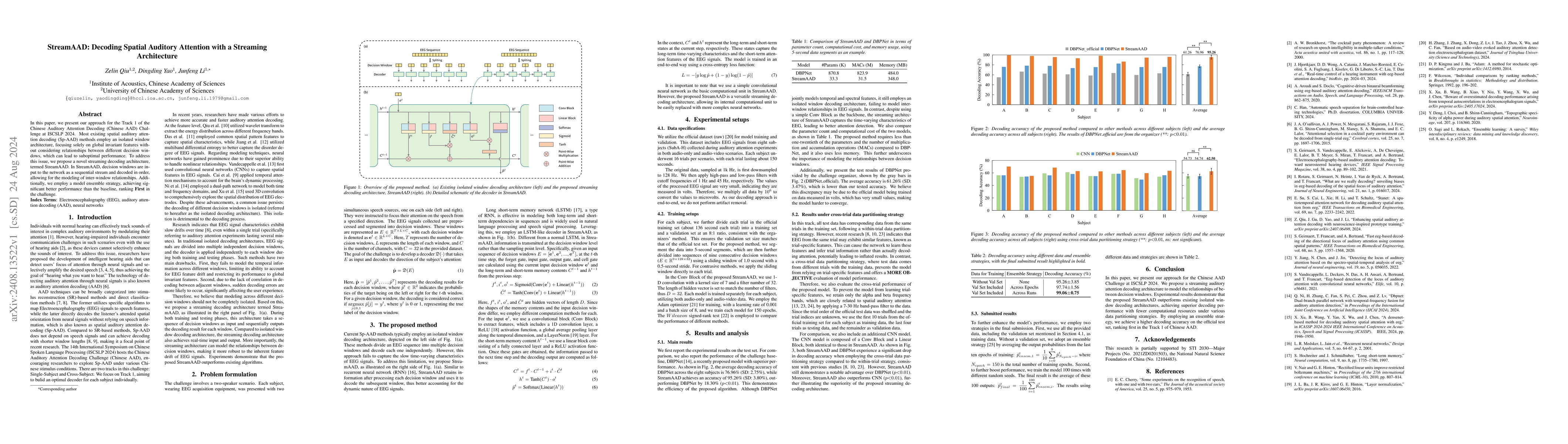 Thumbnail for StreamAAD: Decoding Spatial Auditory Attention with a Streaming
  Architecture