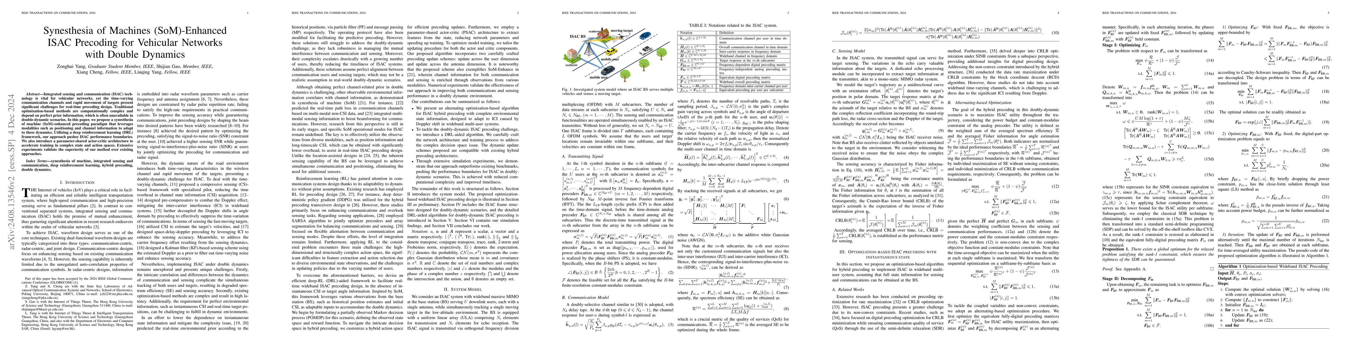 Thumbnail for Synesthesia of Machines (SoM)-Enhanced ISAC Precoding for Vehicular
  Networks with Double Dynamics