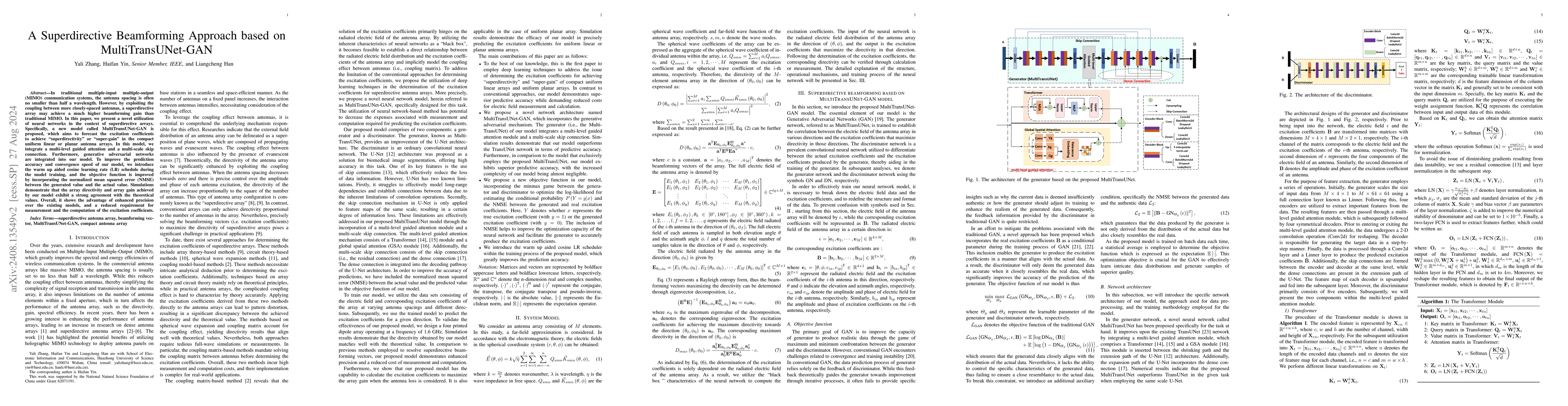 Thumbnail for A Superdirective Beamforming Approach based on MultiTransUNet-GAN