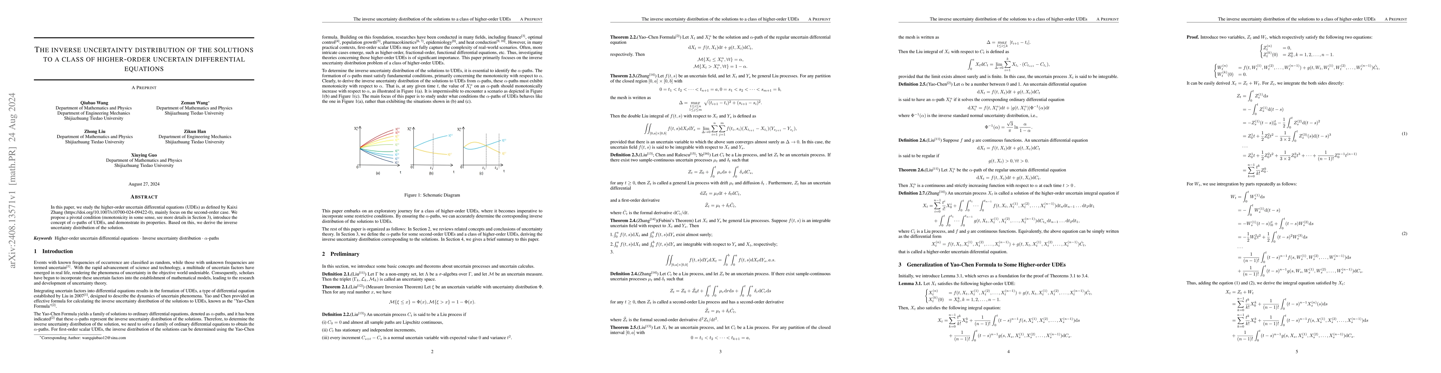 Thumbnail for The inverse uncertainty distribution of the solutions to a class of
  higher-order uncertain differential equations