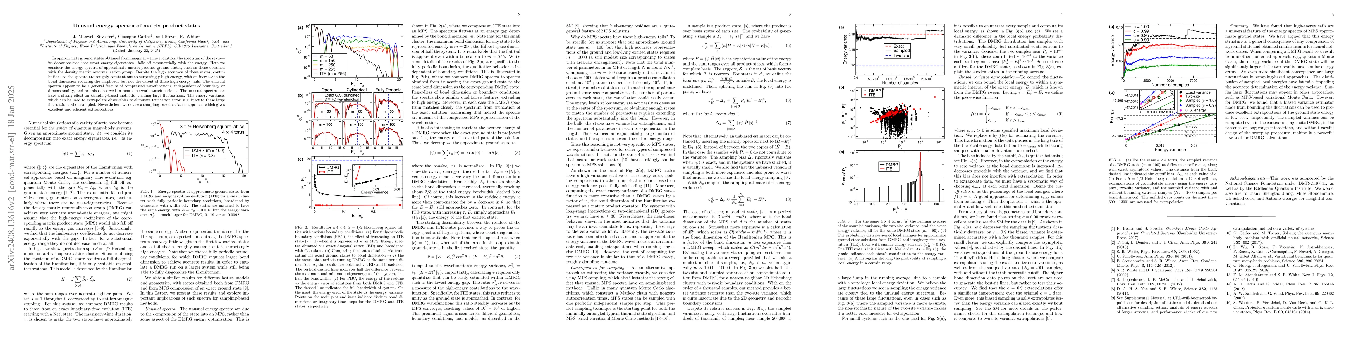 Thumbnail for Unusual energy spectra of matrix product states