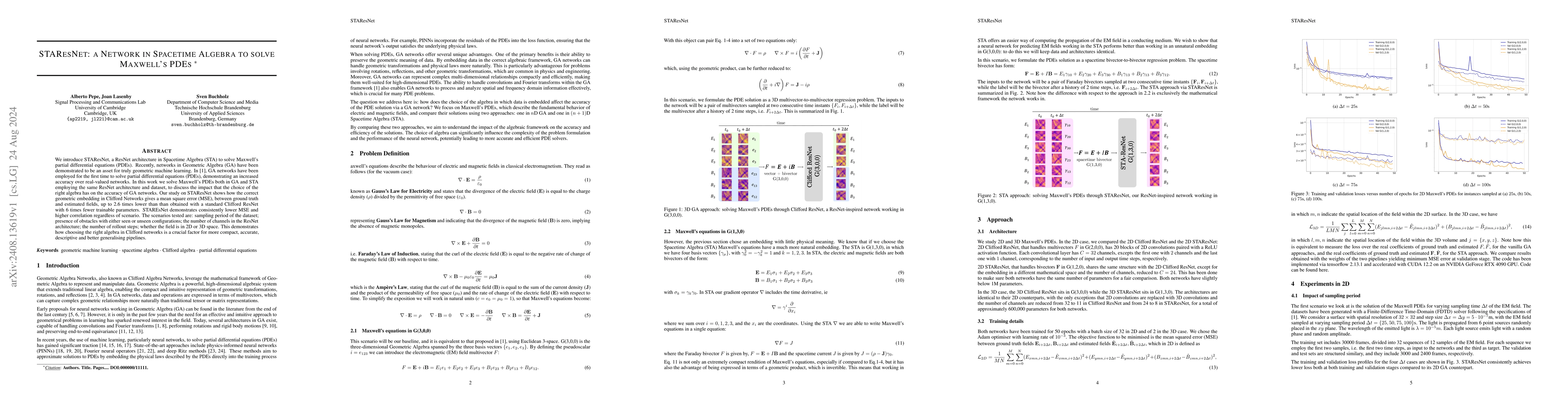 Thumbnail for STAResNet: a Network in Spacetime Algebra to solve Maxwell's PDEs