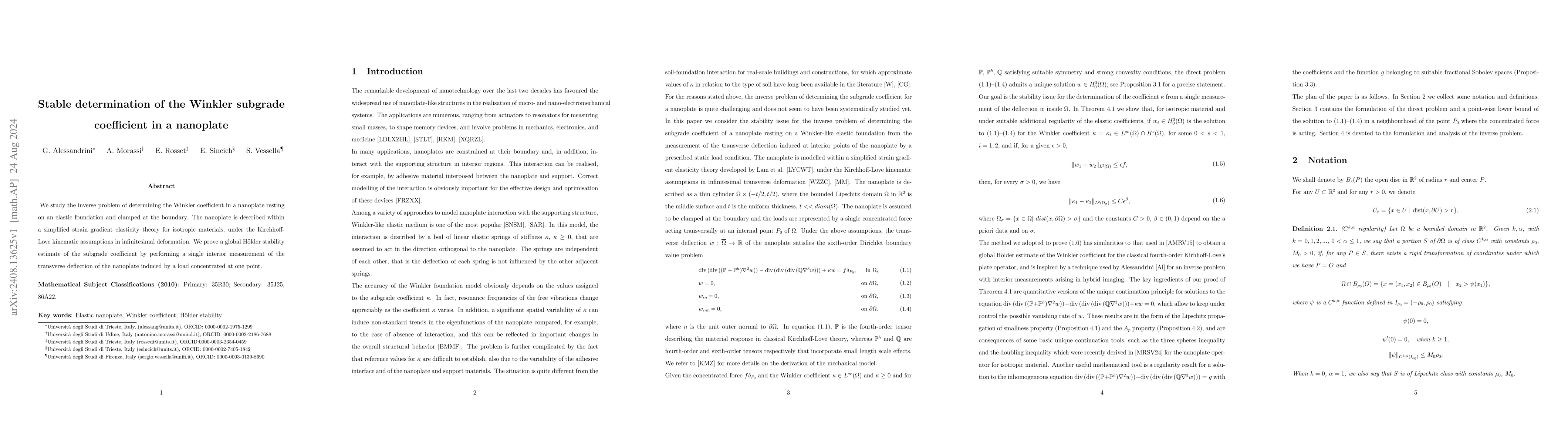 Thumbnail for Stable determination of the Winkler subgrade coefficient in a nanoplate