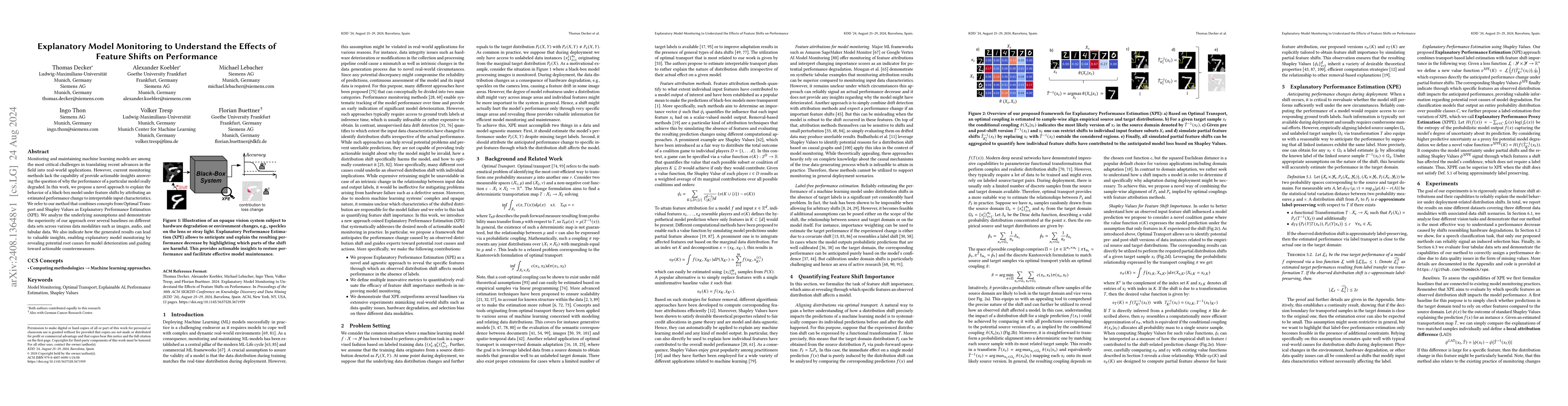 Thumbnail for Explanatory Model Monitoring to Understand the Effects of Feature Shifts
  on Performance