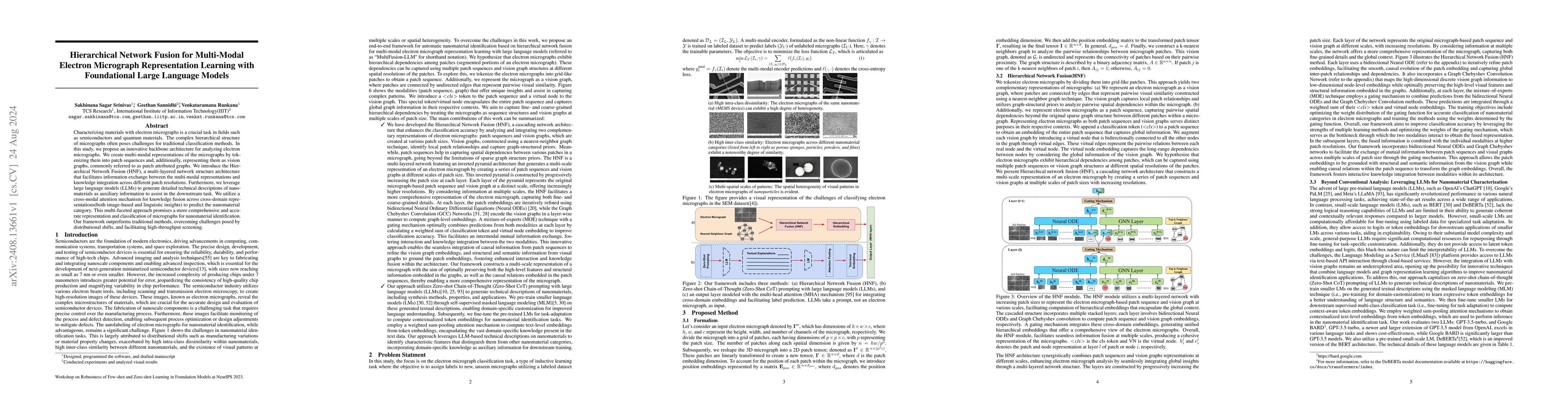 Thumbnail for Hierarchical Network Fusion for Multi-Modal Electron Micrograph
  Representation Learning with Foundational Large Language Models