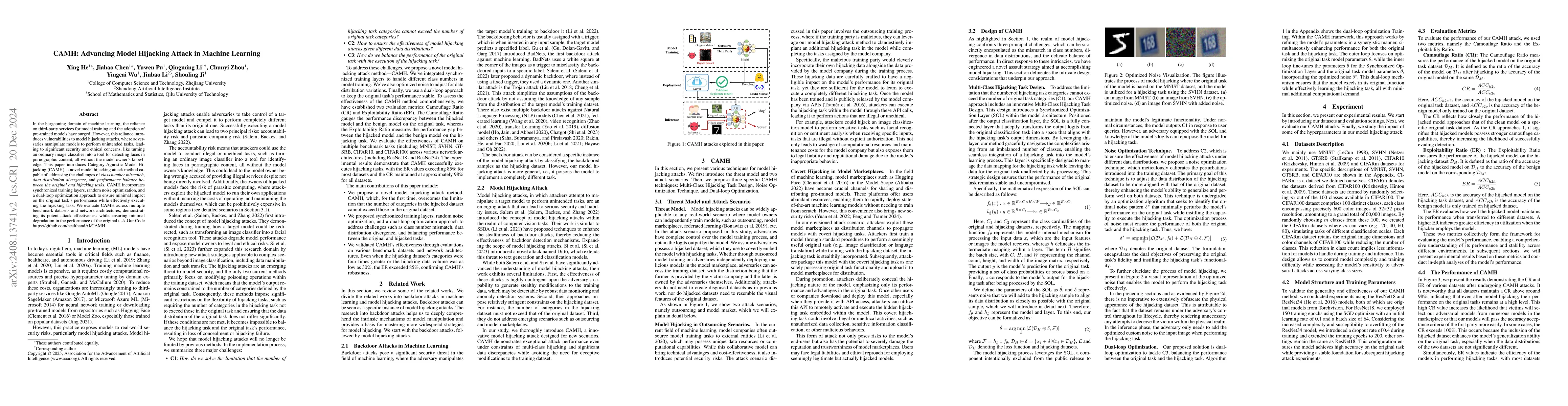 Thumbnail for CAMH: Advancing Model Hijacking Attack in Machine Learning