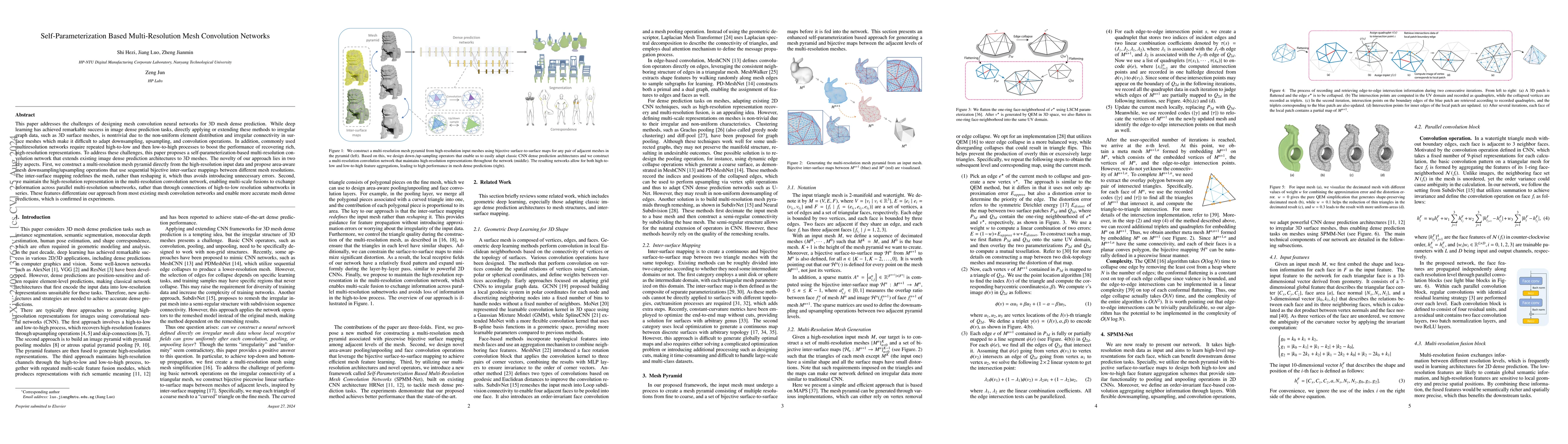 Thumbnail for Self-Parameterization Based Multi-Resolution Mesh Convolution Networks