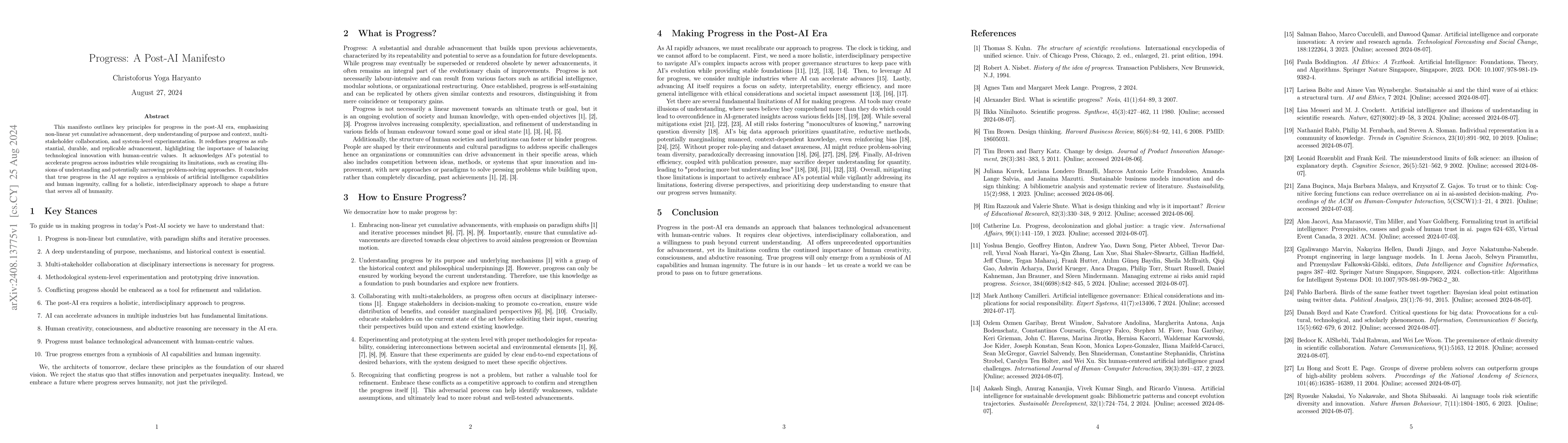 Thumbnail for Progress: A Post-AI Manifesto