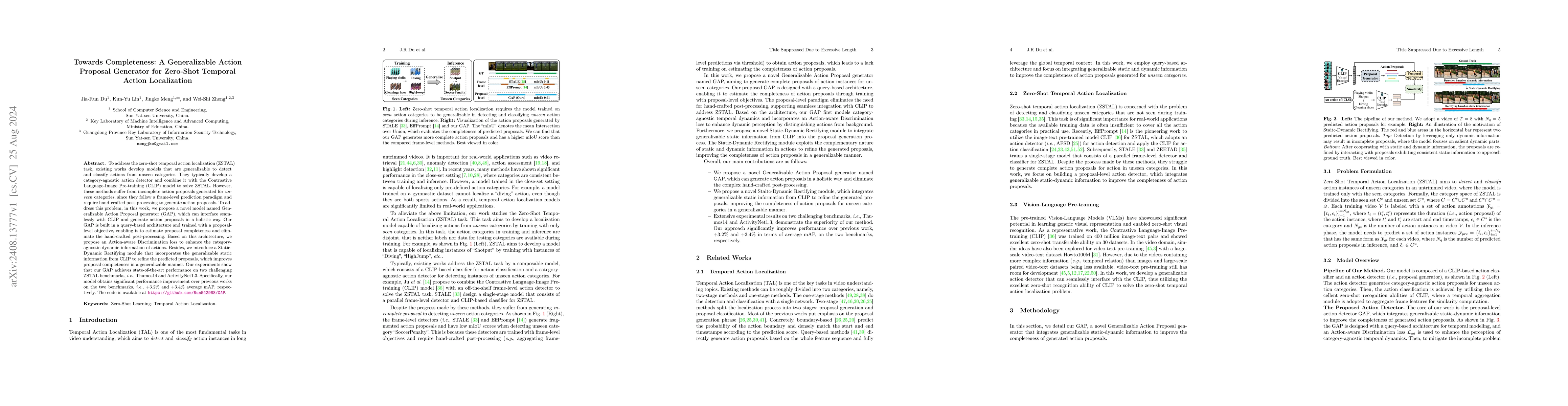Thumbnail for Towards Completeness: A Generalizable Action Proposal Generator for
  Zero-Shot Temporal Action Localization