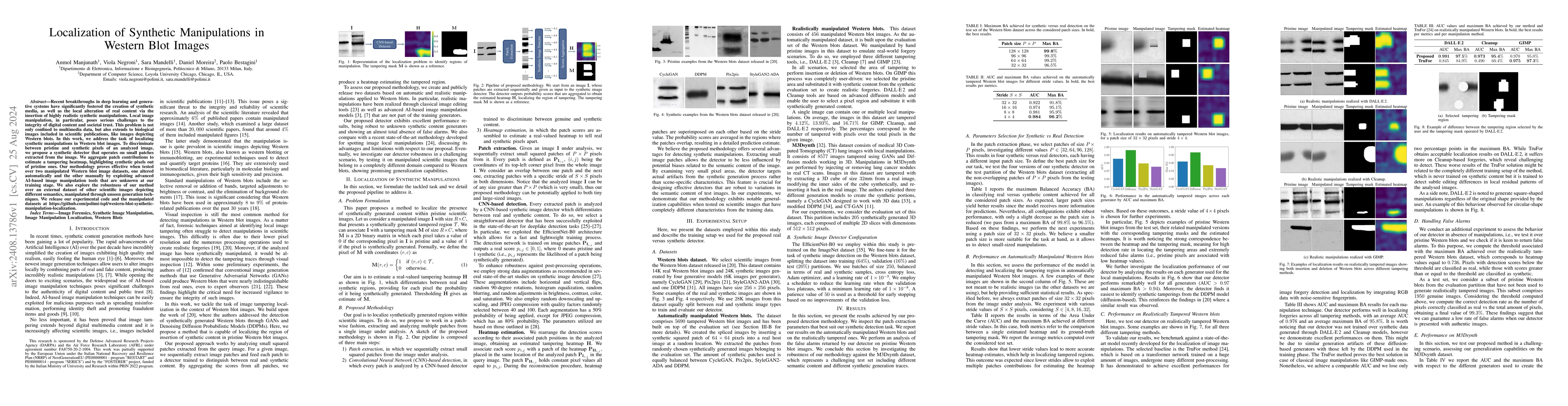 Thumbnail for Localization of Synthetic Manipulations in Western Blot Images