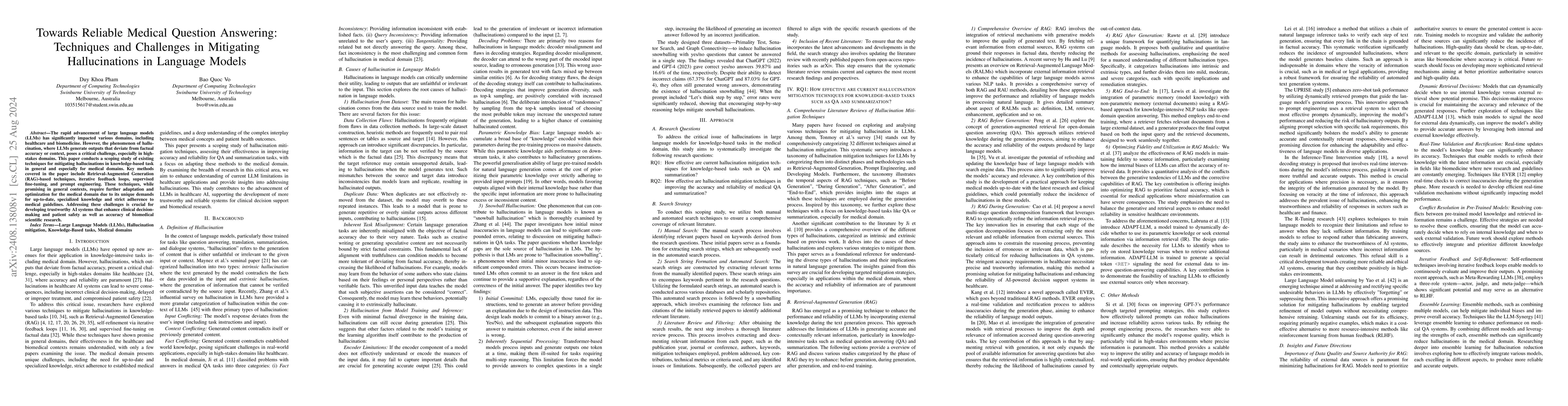 Thumbnail for Towards Reliable Medical Question Answering: Techniques and Challenges
  in Mitigating Hallucinations in Language Models