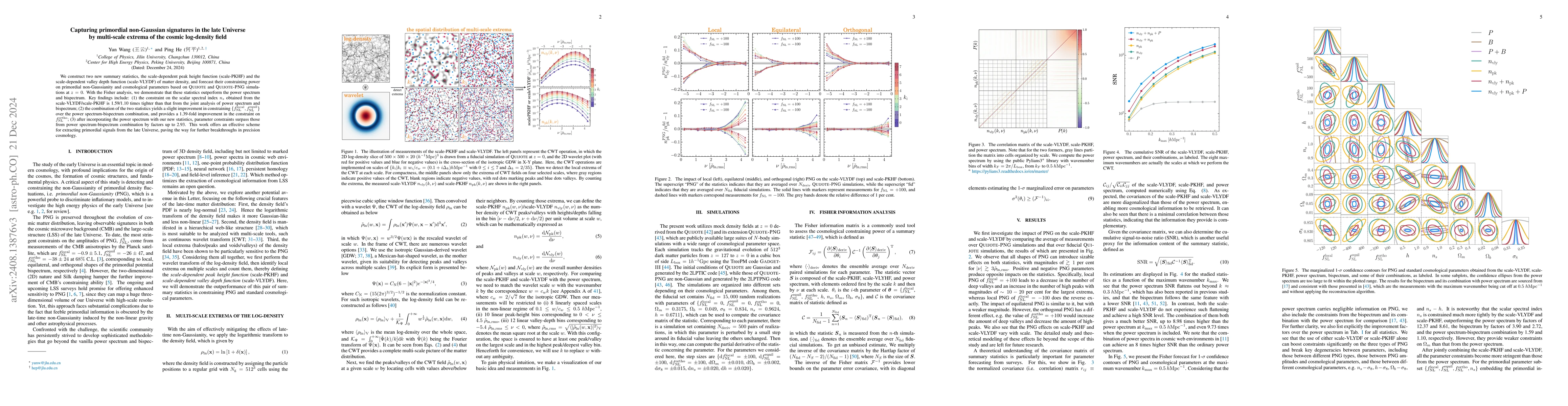 Thumbnail for Capturing primordial non-Gaussian signatures in the late Universe by
  multi-scale extrema of the cosmic log-density field