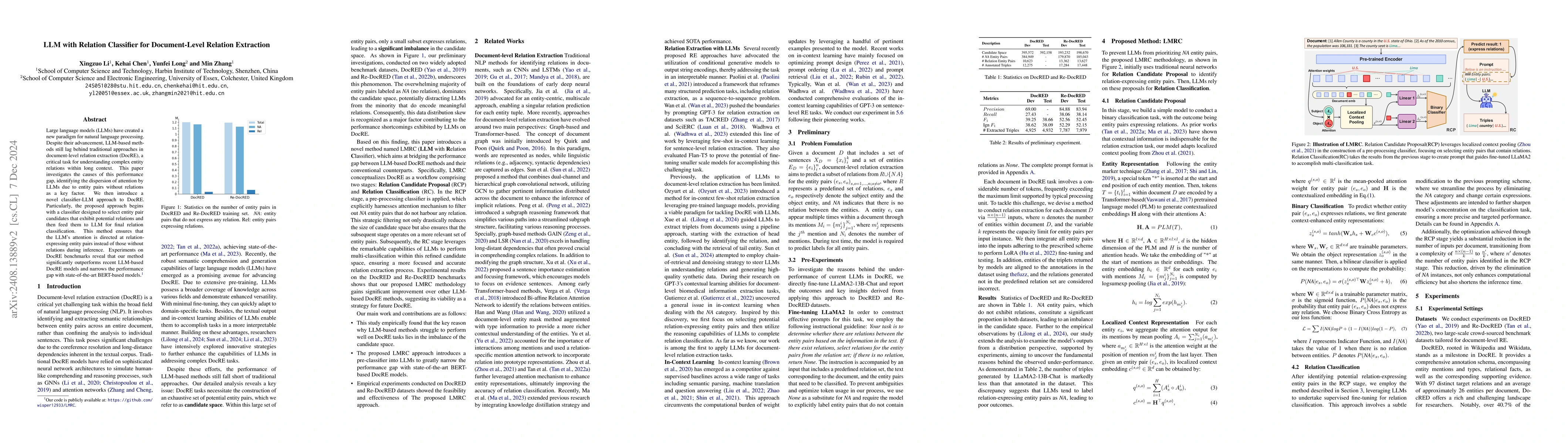 Thumbnail for LLM with Relation Classifier for Document-Level Relation Extraction