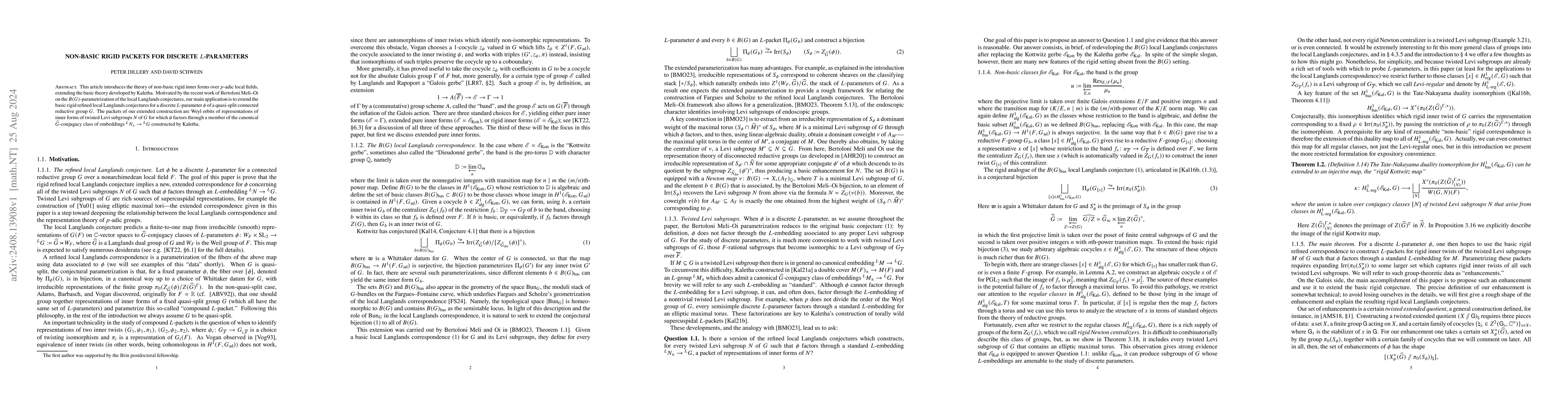 Thumbnail for Non-basic rigid packets for discrete $L$-parameters
