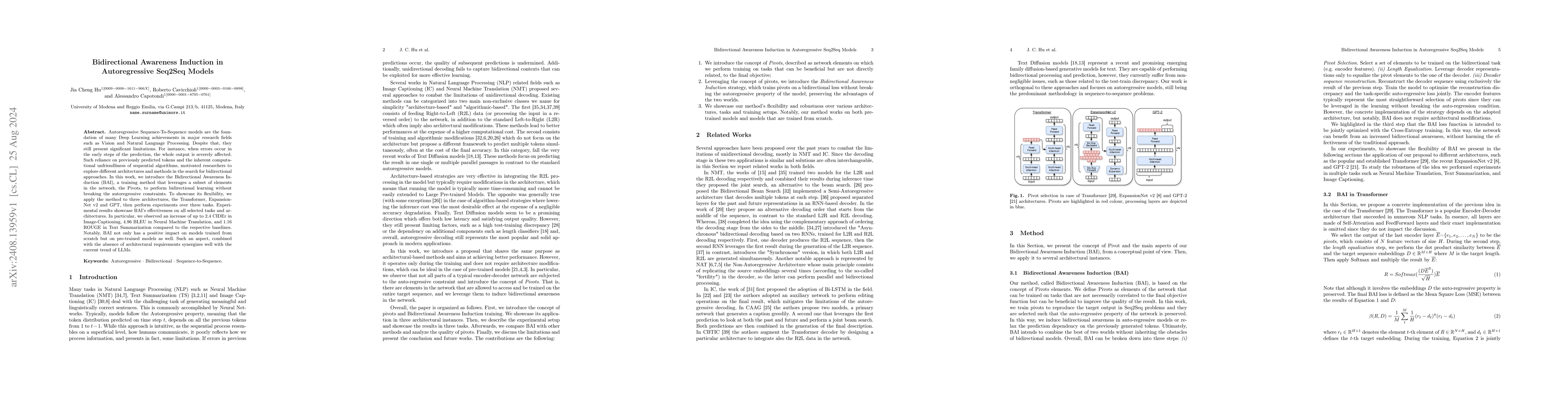 Thumbnail for Bidirectional Awareness Induction in Autoregressive Seq2Seq Models