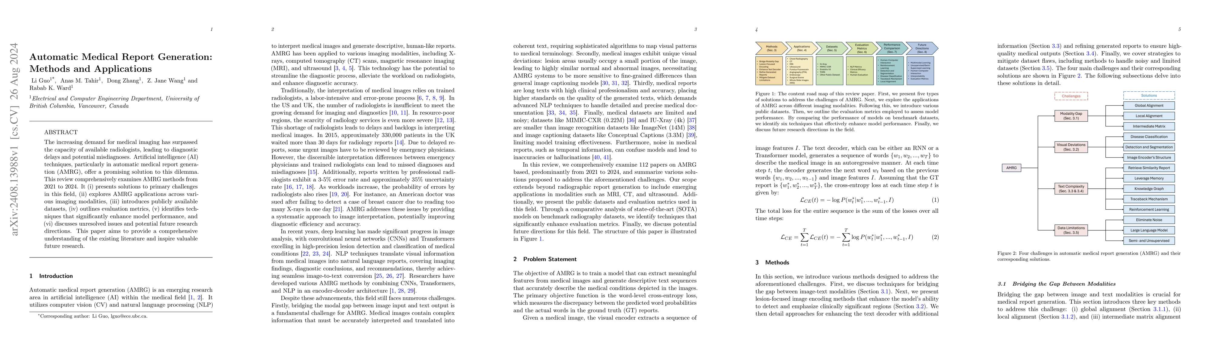 Thumbnail for Automatic Medical Report Generation: Methods and Applications
