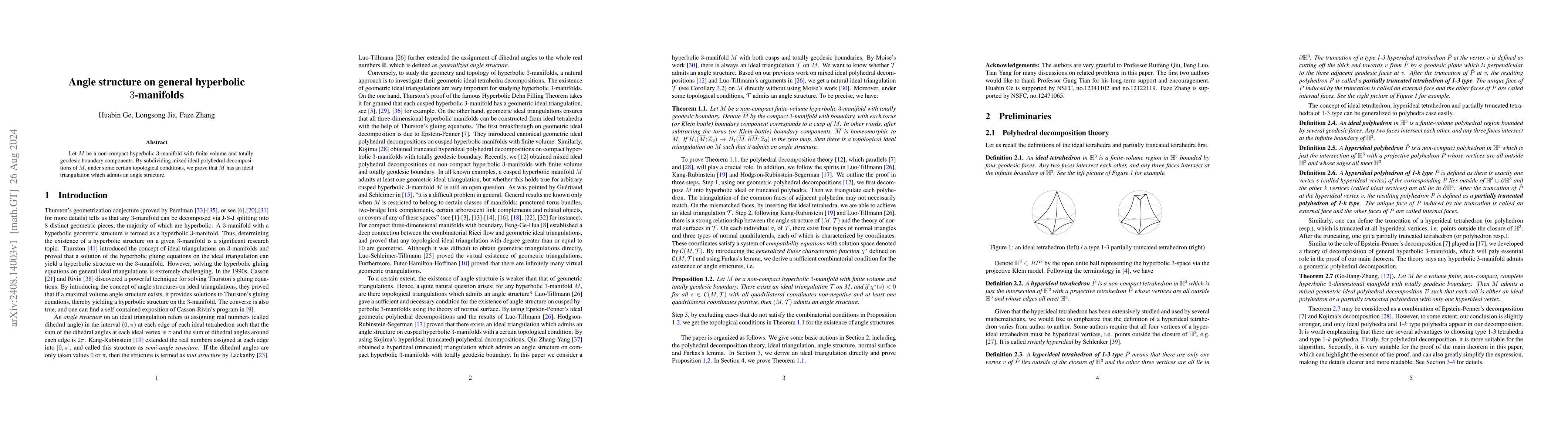 Thumbnail for Angle structure on general hyperbolic 3-manifolds