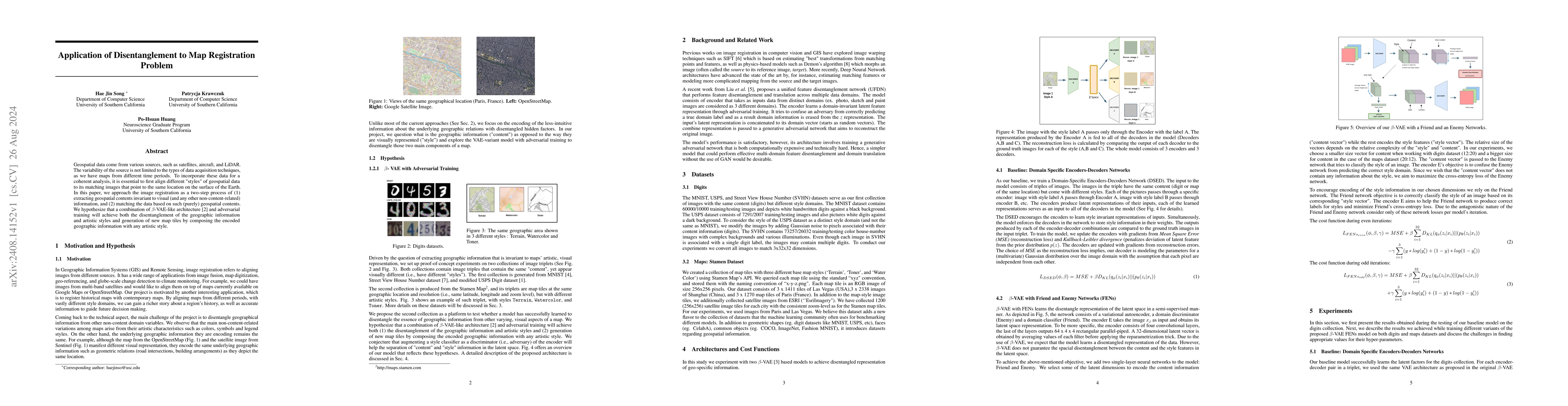 Thumbnail for Application of Disentanglement to Map Registration Problem