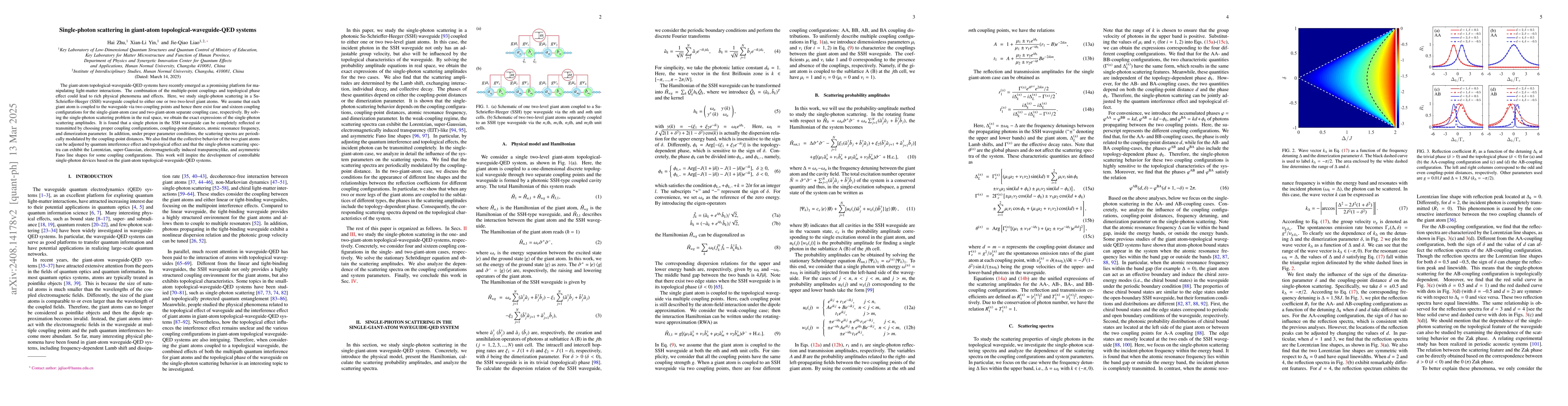 Thumbnail for Single-photon scattering in giant-atom topological-waveguide-QED systems